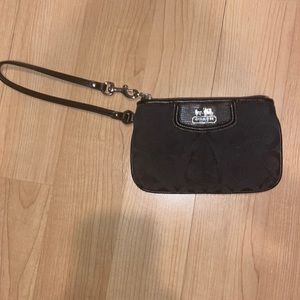 Coach Black Wristlet
